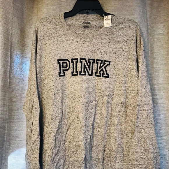 PINK Victoria's Secret Tops - PINK logo long sleeve T